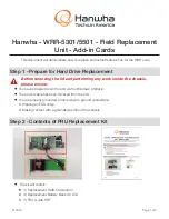 Предварительный просмотр 1 страницы Hanwha Techwin WRR-5301 Quick Start Manual