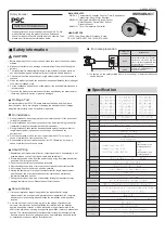 HANYOUNG NUX PSC Series Instruction Manual предпросмотр