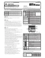 Hanyoung HX4 Instruction Manual preview