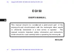 Preview for 2 page of Haojue EG150 User Manual