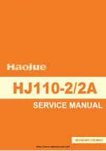 Haojue HJ110-2 Service Manual предпросмотр