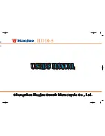 Haojue HJ110-5 User Manual preview