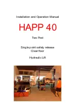Preview for 1 page of Happ 40 Installation And Operation Manual