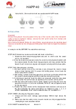 Preview for 21 page of Happ 40 Installation And Operation Manual