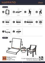 Preview for 4 page of HAPPATIO Patio Dining Sets Owner'S Manual