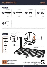 Preview for 7 page of HAPPATIO Patio Dining Sets Owner'S Manual