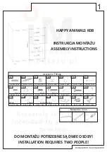 Happy Babies HAPPY ANIMALS K08 Assembly Instructions Manual предпросмотр