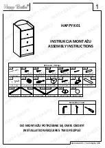 Happy Babies HAPPY K01 Assembly Instructions Manual предпросмотр