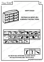 Happy Babies HAPPY RN19 Assembly Instructions Manual предпросмотр