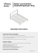 Предварительный просмотр 1 страницы Happy Beds Atelier AT/1000W Assembly Instructions Manual