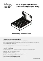 Happy Beds Autumn Ottoman Bed Assembly Instructions Manual предпросмотр