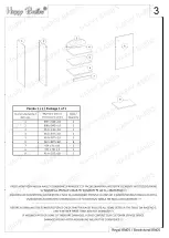 Предварительный просмотр 3 страницы Happy Beds HAPPY RN05 Assembly Instructions Manual