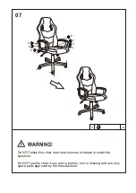 Предварительный просмотр 7 страницы Happy Beds Marvel Computer Gaming Chair Assembly Instructions Manual