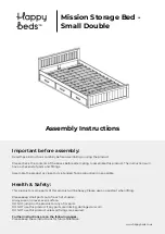 Happy Beds Mission Storage Bed Small Double Assembly Instructions Manual предпросмотр