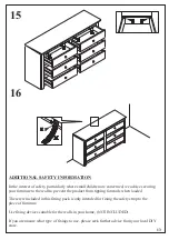 Предварительный просмотр 12 страницы Happy Beds RADLEY Wooden 6 Drawer Chest Assembly Instructions Manual