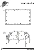 Предварительный просмотр 4 страницы Happy Garden ALIZE 2TEN101 Assembly Instructions Manual