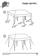 Предварительный просмотр 5 страницы Happy Garden ALIZE 2TEN101 Assembly Instructions Manual