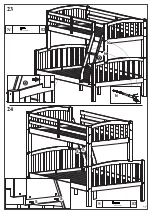 Предварительный просмотр 18 страницы Happybeds AMERICAN Wooden Triple Sleeper Assembly Instructions Manual