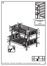 Предварительный просмотр 19 страницы Happybeds AMERICAN Wooden Triple Sleeper Assembly Instructions Manual