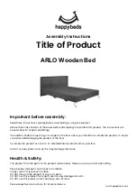 Happybeds ARLO Wooden Bed Assembly Instructions Manual предпросмотр