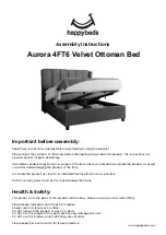 Предварительный просмотр 1 страницы Happybeds Aurora 4FT6 Assembly Instructions Manual