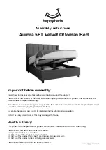 Happybeds Aurora 5FT Assembly Instructions Manual предпросмотр