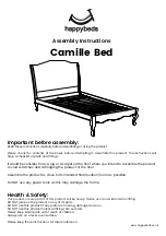 Предварительный просмотр 1 страницы Happybeds Camille Bed Assembly Instructions Manual