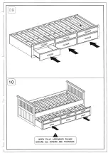 Предварительный просмотр 8 страницы Happybeds Captains Underbed Drawer
Storage Assembly Instructions Manual