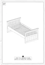 Предварительный просмотр 8 страницы Happybeds Captains Wooden Bed Assembly Instructions Manual