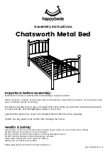 Предварительный просмотр 1 страницы Happybeds Chatsworth Metal Bed Assembly Instructions Manual