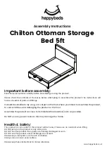 Happybeds Chilton Ottoman Storage Bed 5ft Assembly Instructions Manual предпросмотр