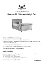 Happybeds Deacon 5ft 2 Drawer Sleigh Bed Assembly Instructions Manual предпросмотр