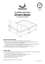 Happybeds Divan Bed Assembly Instructions Manual предпросмотр