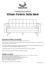 Happybeds Ethan Fabric Sofa Bed Assembly Instructions предпросмотр