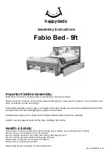 Happybeds Fabio Bed Assembly Instructions Manual preview