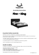 Happybeds Finn - King Assembly Instructions Manual предпросмотр