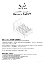 Happybeds Hannover Bed 5FT Assembly Instructions Manual предпросмотр