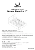 Предварительный просмотр 1 страницы Happybeds Hannover Ottoman Bed 5FT Assembly Instructions Manual