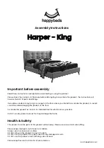 Предварительный просмотр 1 страницы Happybeds Harper - King Assembly Instructions Manual