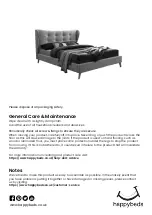 Предварительный просмотр 9 страницы Happybeds Harper - King Assembly Instructions Manual