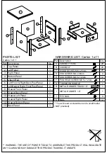 Предварительный просмотр 4 страницы Happybeds HIGHGATE Wooden 1 Drawer Lamp Table Assembly Instructions Manual