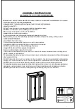 Предварительный просмотр 2 страницы Happybeds Highgate Wooden 3 Door Wardrobe Assembly Instructions Manual