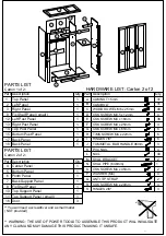 Предварительный просмотр 4 страницы Happybeds Highgate Wooden 3 Door Wardrobe Assembly Instructions Manual