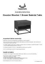 Happybeds Houston Wooden 1 Drawer Bedside Table Assembly Instructions Manual preview