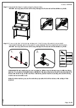 Предварительный просмотр 10 страницы Happybeds Houston Wooden Dressing Table and Mirror Assembly Instructions Manual