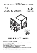 Happybeds JCB DESK & CHAIR Instructions preview