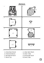 Preview for 2 page of Happybeds JCB DESK & CHAIR Instructions