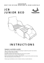 Happybeds JCB Junior Bed Instructions preview
