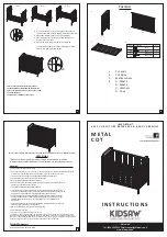 Предварительный просмотр 3 страницы Happybeds KIDSAW VINTAGE Metal Cot Assembly Instructions