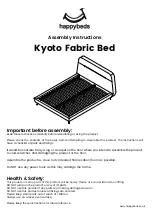 Предварительный просмотр 1 страницы Happybeds Kyoto Fabric Bed Assembly Instructions Manual